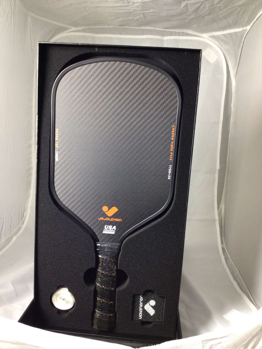 Lemon Black Pickleball Paddle with Yellow Logo